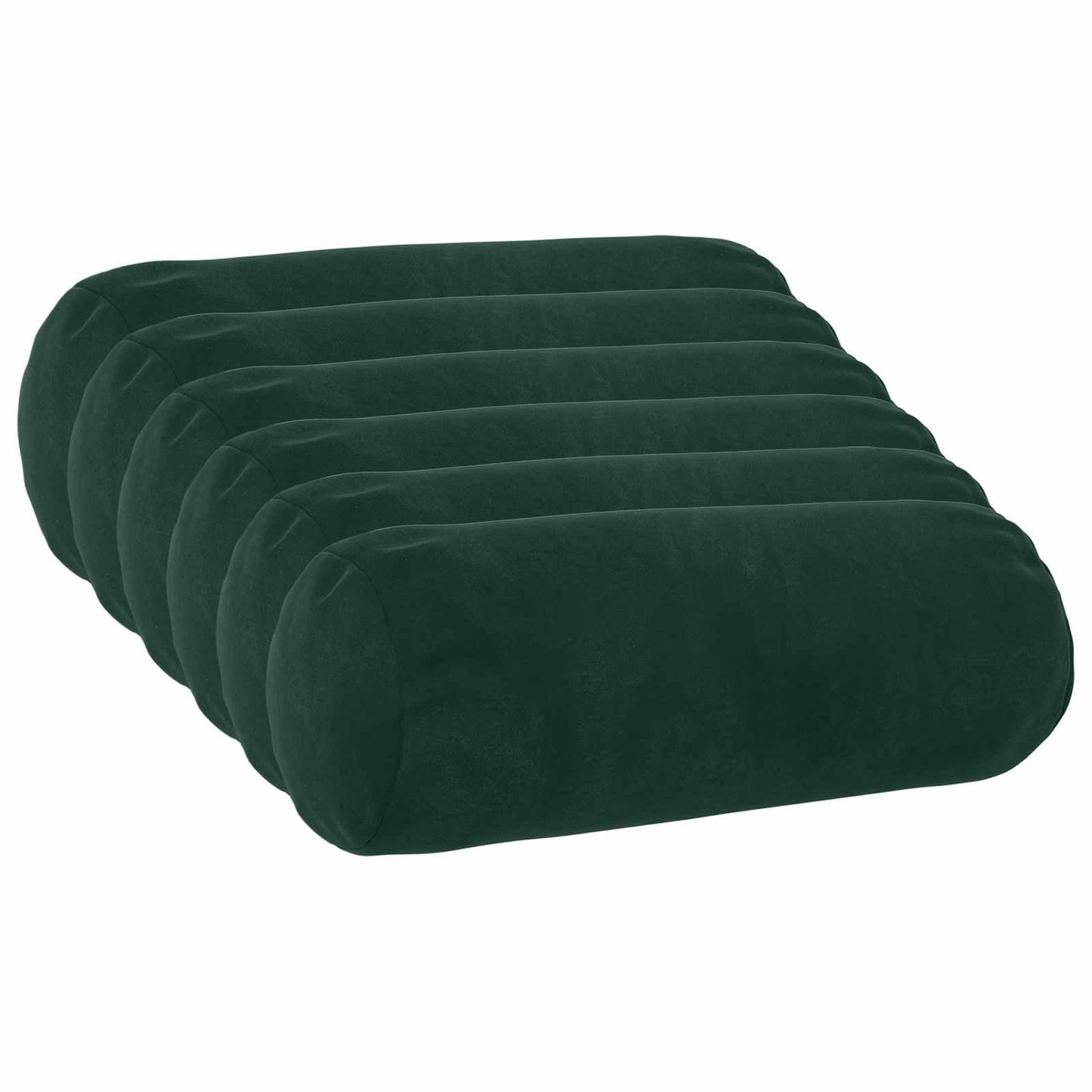 vidaXL Cushion with Pillow HEERLEN 6 pcs Dark Green Velvet