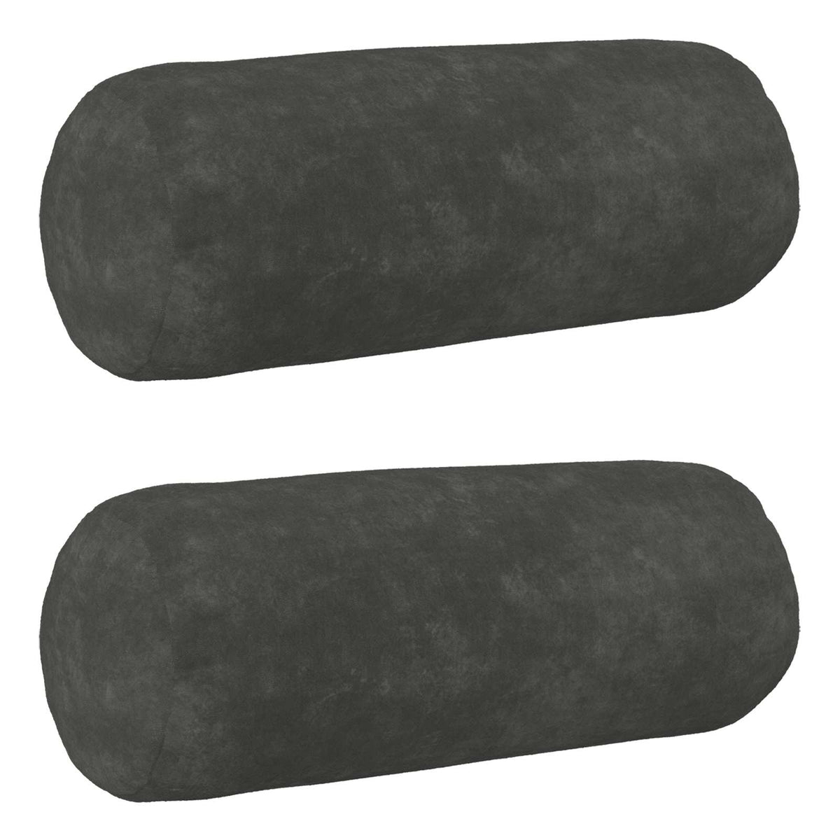 vidaXL Cushion with Pillow HEERLEN 2 pcs Anthracite Microfiber Fleece