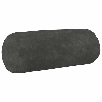 vidaXL Cushion with Pillow HEERLEN 2 pcs Anthracite Microfiber Fleece