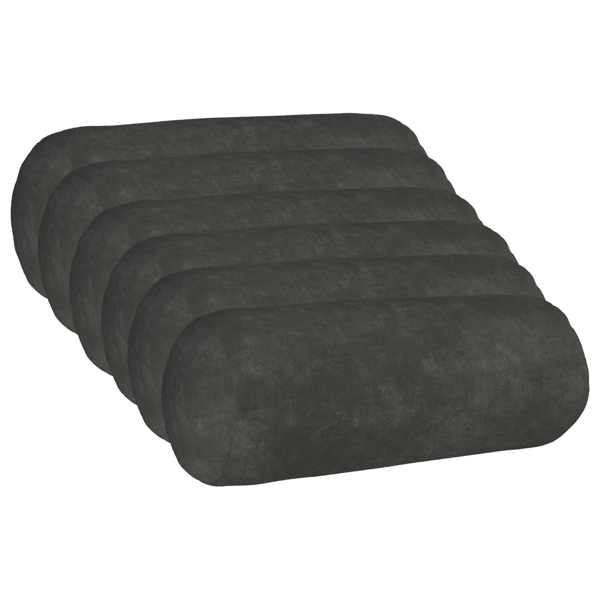 vidaXL Cushion with Pillow HEERLEN 6 pcs Anthracite Microfiber Fleece
