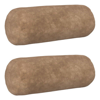 vidaXL Cushion with Pillow HEERLEN 2 pcs Taupe Microfiber Fleece