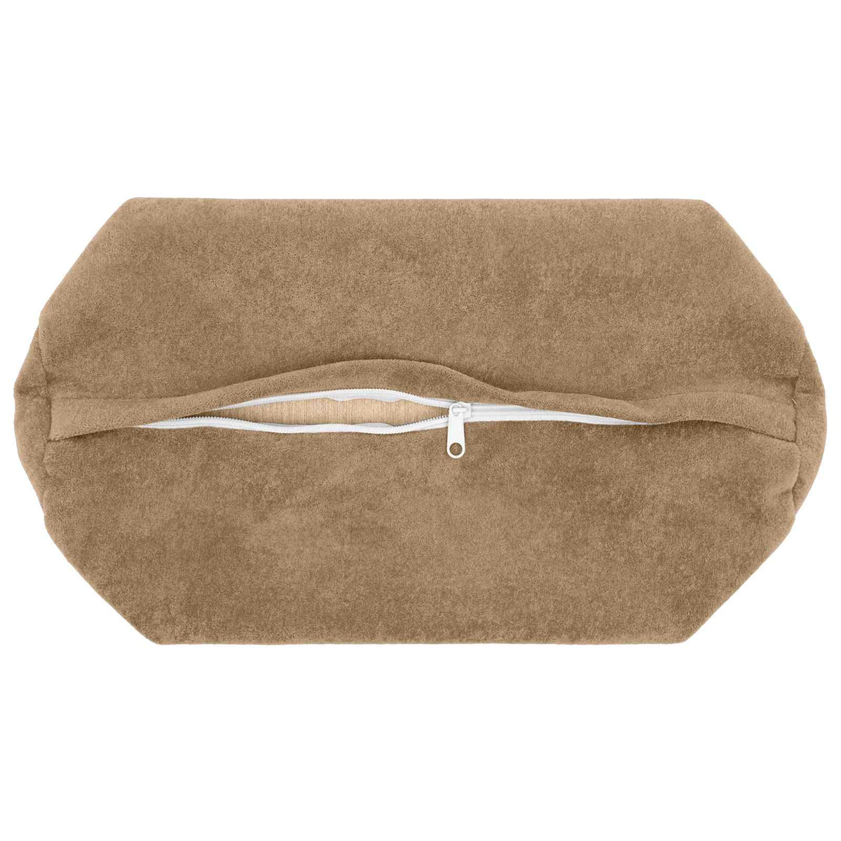 vidaXL Cushion with Pillow HEERLEN 2 pcs Taupe Microfiber Fleece