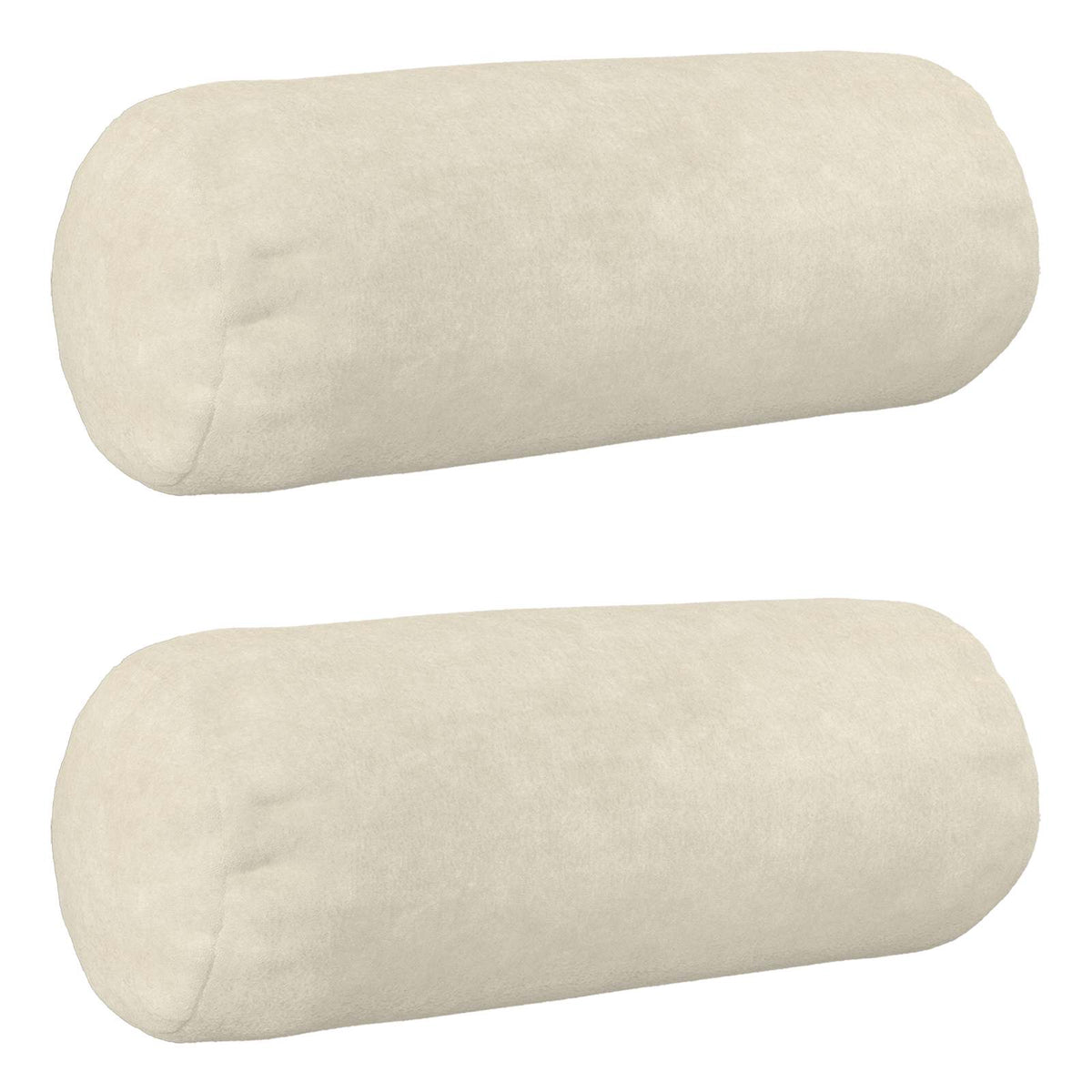 vidaXL Cushion with Pillow HEERLEN 2 pcs Cream Microfiber Fleece