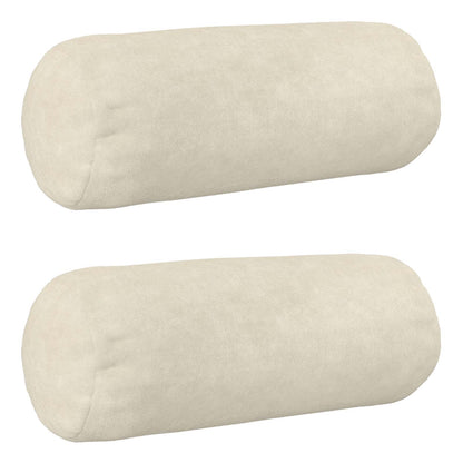 vidaXL Cushion with Pillow HEERLEN 2 pcs Cream Microfiber Fleece
