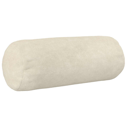 vidaXL Cushion with Pillow HEERLEN 2 pcs Cream Microfiber Fleece