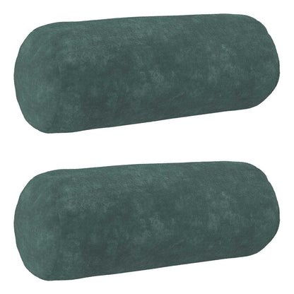 vidaXL Cushion with Pillow HEERLEN 2 pcs Sea Blue Microfiber Fleece