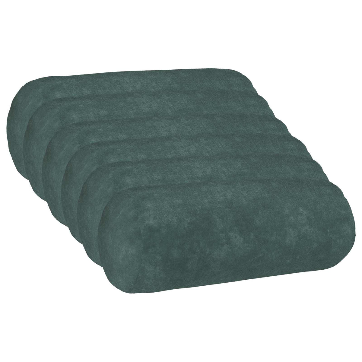 vidaXL Cushion with Pillow HEERLEN 6 pcs Sea Blue Microfiber Fleece