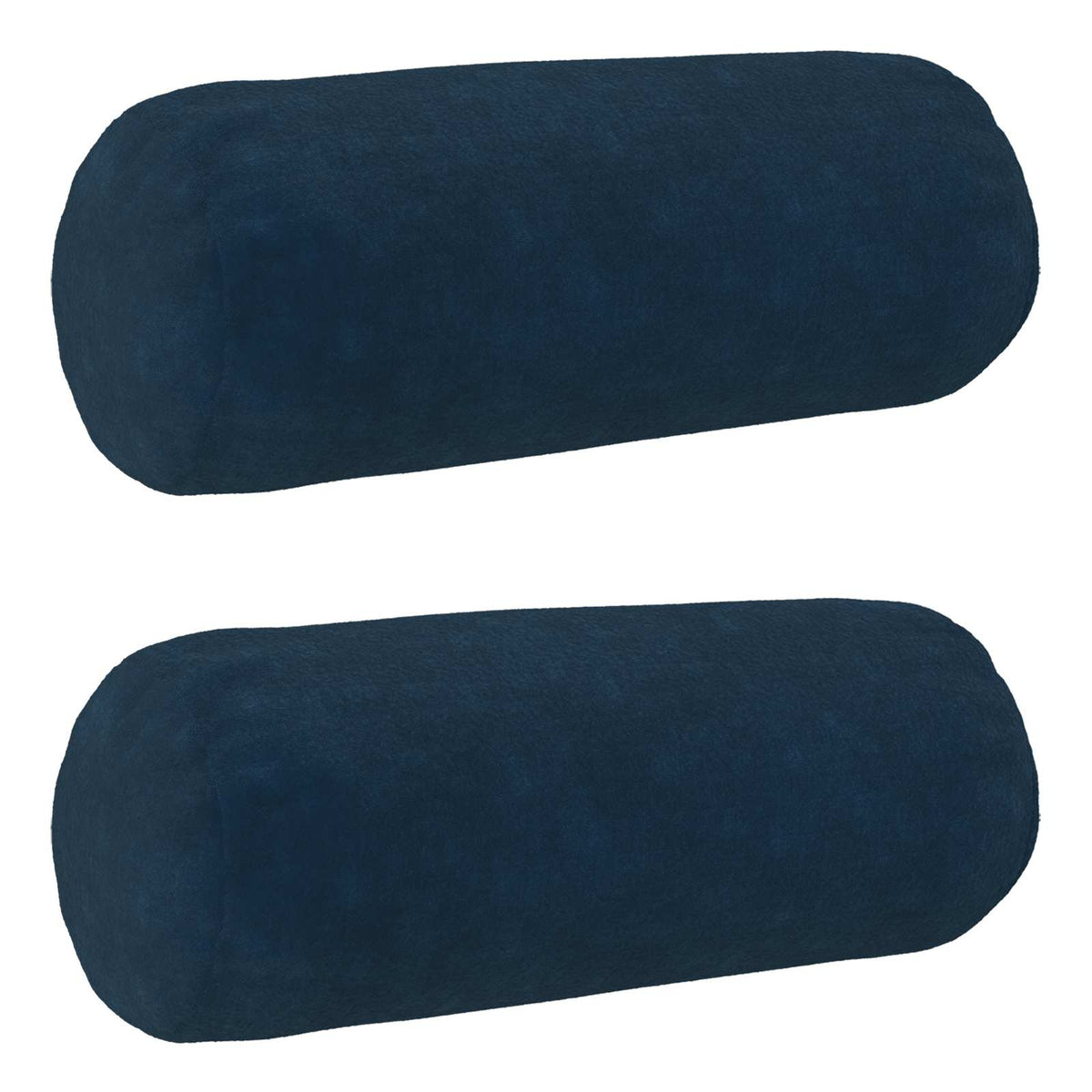 vidaXL Cushion with Pillow HEERLEN 2 pcs Blue Microfiber Fleece