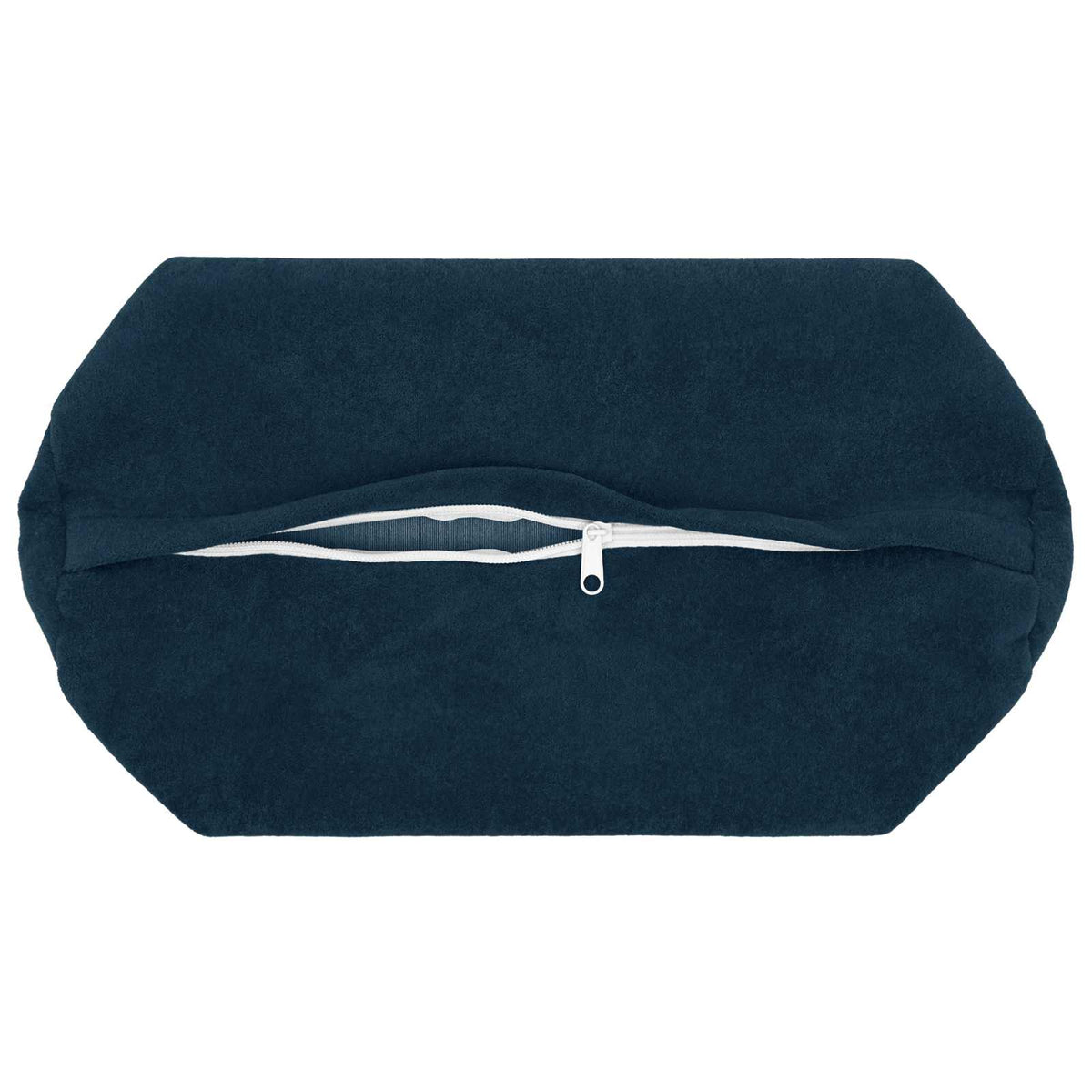 vidaXL Cushion with Pillow HEERLEN 2 pcs Blue Microfiber Fleece