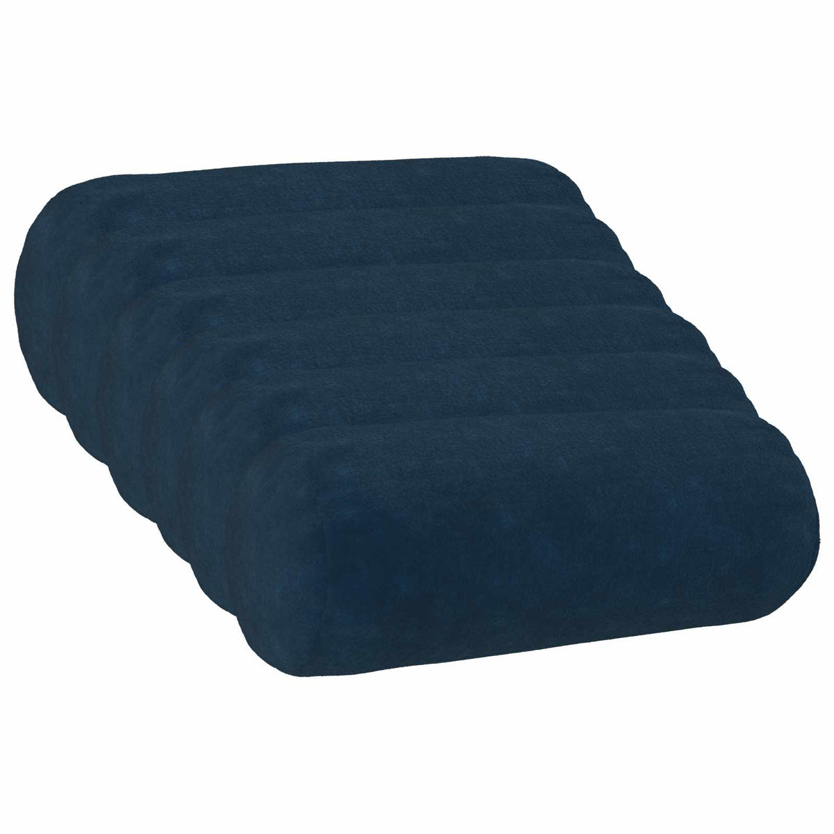 vidaXL Cushion with Pillow HEERLEN 6 pcs Blue Microfiber Fleece