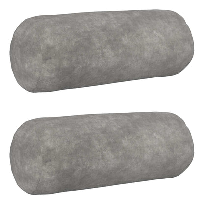vidaXL Cushion with Pillow HEERLEN 2 pcs Light Grey Microfiber Fleece