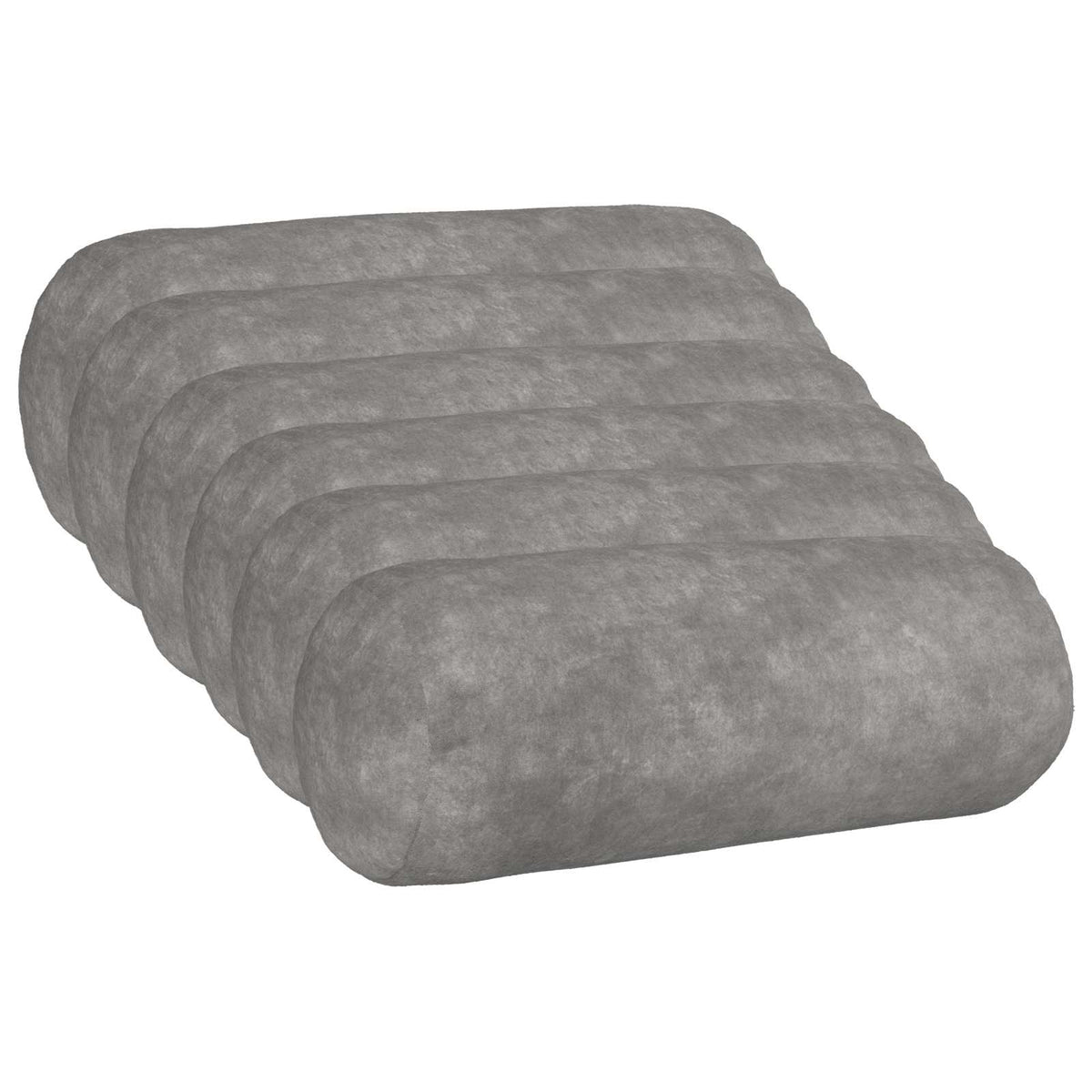 vidaXL Cushion with Pillow HEERLEN 6 pcs Light Grey Microfiber Fleece