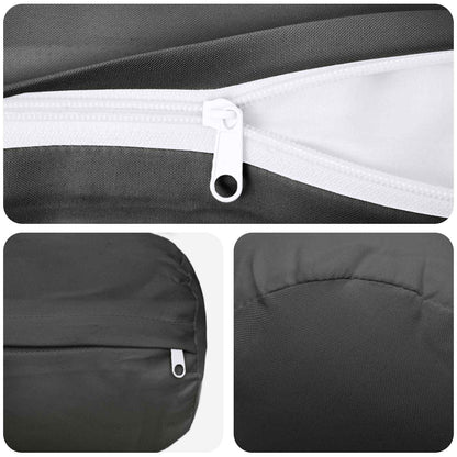 vidaXL Cushion with Pillow HEERLEN 2 pcs Anthracite Polyester