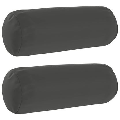 vidaXL Cushion with Pillow HEERLEN 2 pcs Anthracite Polyester