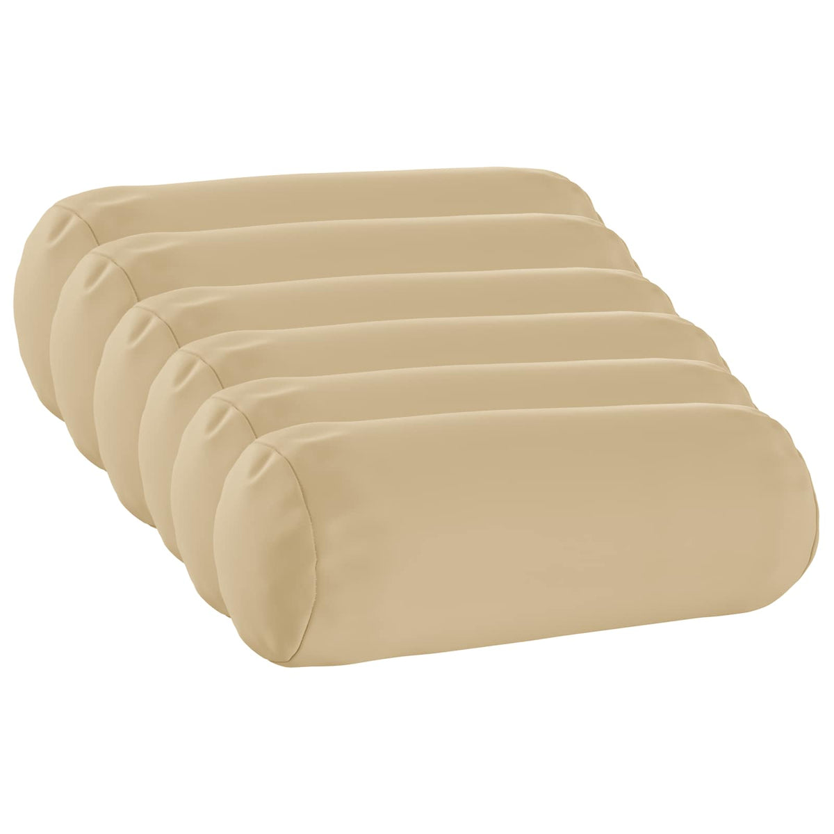 vidaXL Cushion with Pillow HEERLEN 6 pcs Beige Polyester