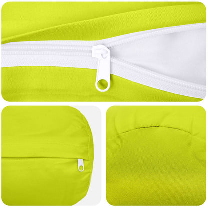 vidaXL Cushion with Pillow HEERLEN 6 pcs Bright Green Polyester