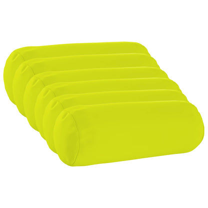vidaXL Cushion with Pillow HEERLEN 6 pcs Bright Green Polyester