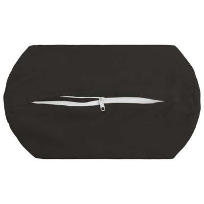 vidaXL Throw Pillow 6 pcs HEERLEN Black Dia. 15 x 40 cm Polyester