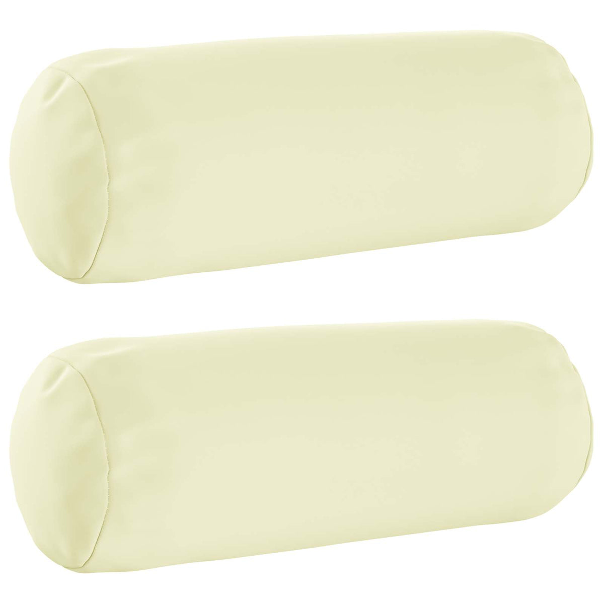 vidaXL Throw Pillow 2 pcs HEERLEN Cream Dia. 15 x 40 cm Polyester