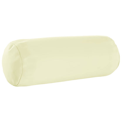 vidaXL Throw Pillow 2 pcs HEERLEN Cream Dia. 15 x 40 cm Polyester