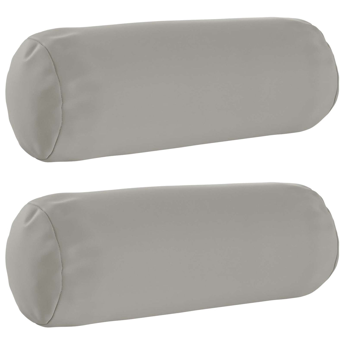 vidaXL Throw Pillow 2 pcs HEERLEN Grey Dia. 15 x 40 cm Polyester