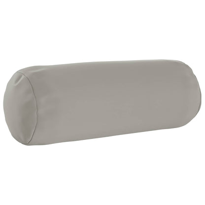 vidaXL Throw Pillow 2 pcs HEERLEN Grey Dia. 15 x 40 cm Polyester