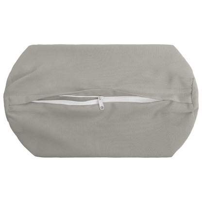 vidaXL Throw Pillow 6 pcs HEERLEN Grey Dia. 15 x 40 cm Polyester