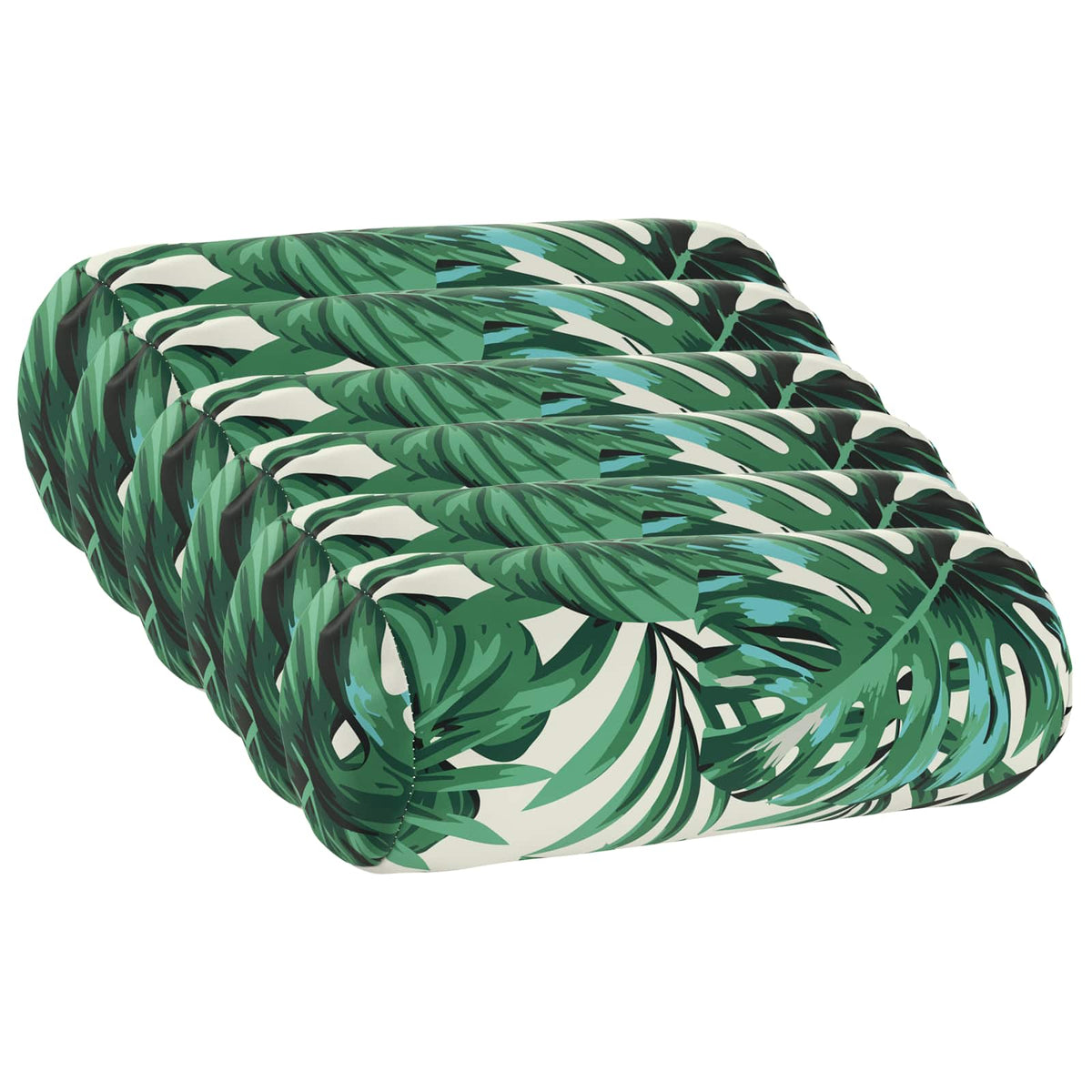 vidaXL Throw Pillow 6 pcs HEERLEN Leaf Pattern Dia. 15 x 40 cm