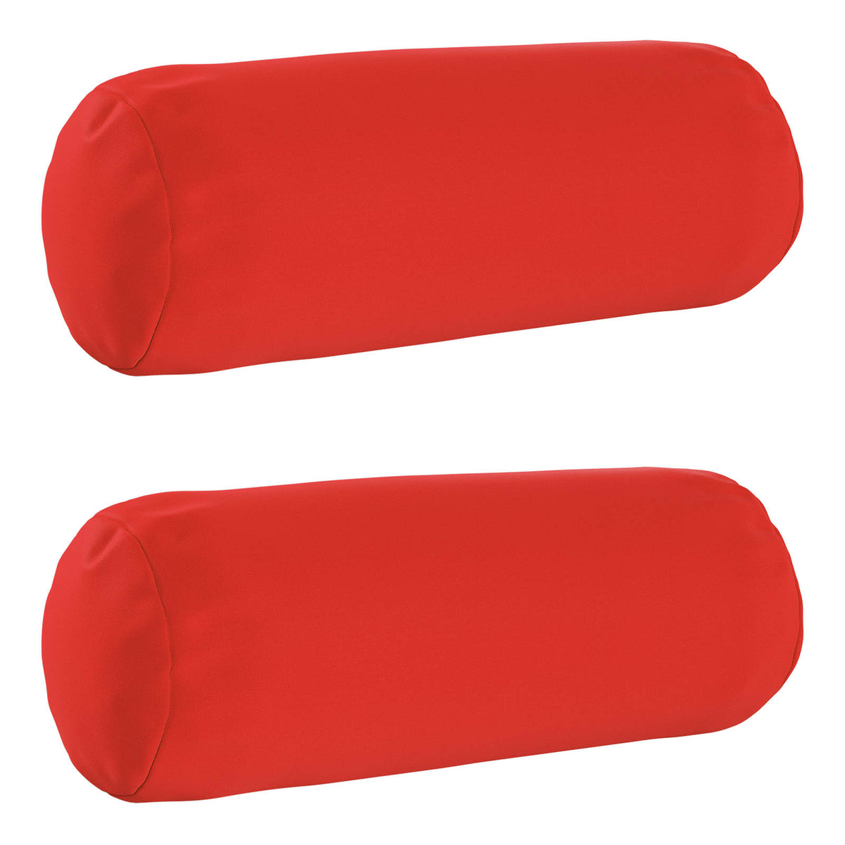 vidaXL Throw Pillow 2 pcs HEERLEN Red Dia. 15 x 40 cm Polyester