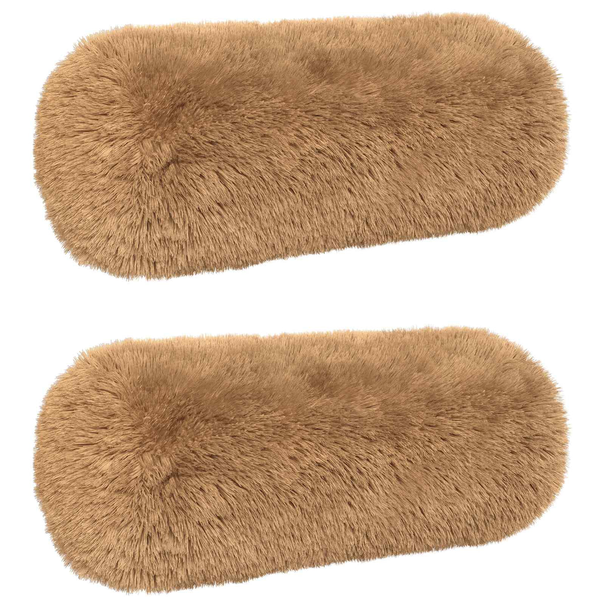 vidaXL Cushion with Pillow HEERLEN 2 pcs Taupe PV Fleece
