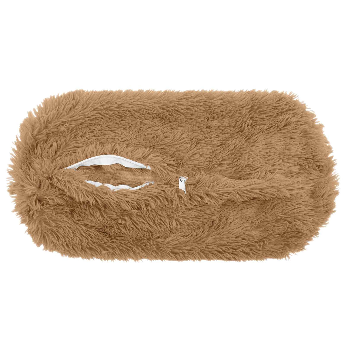 vidaXL Cushion with Pillow HEERLEN 2 pcs Taupe PV Fleece