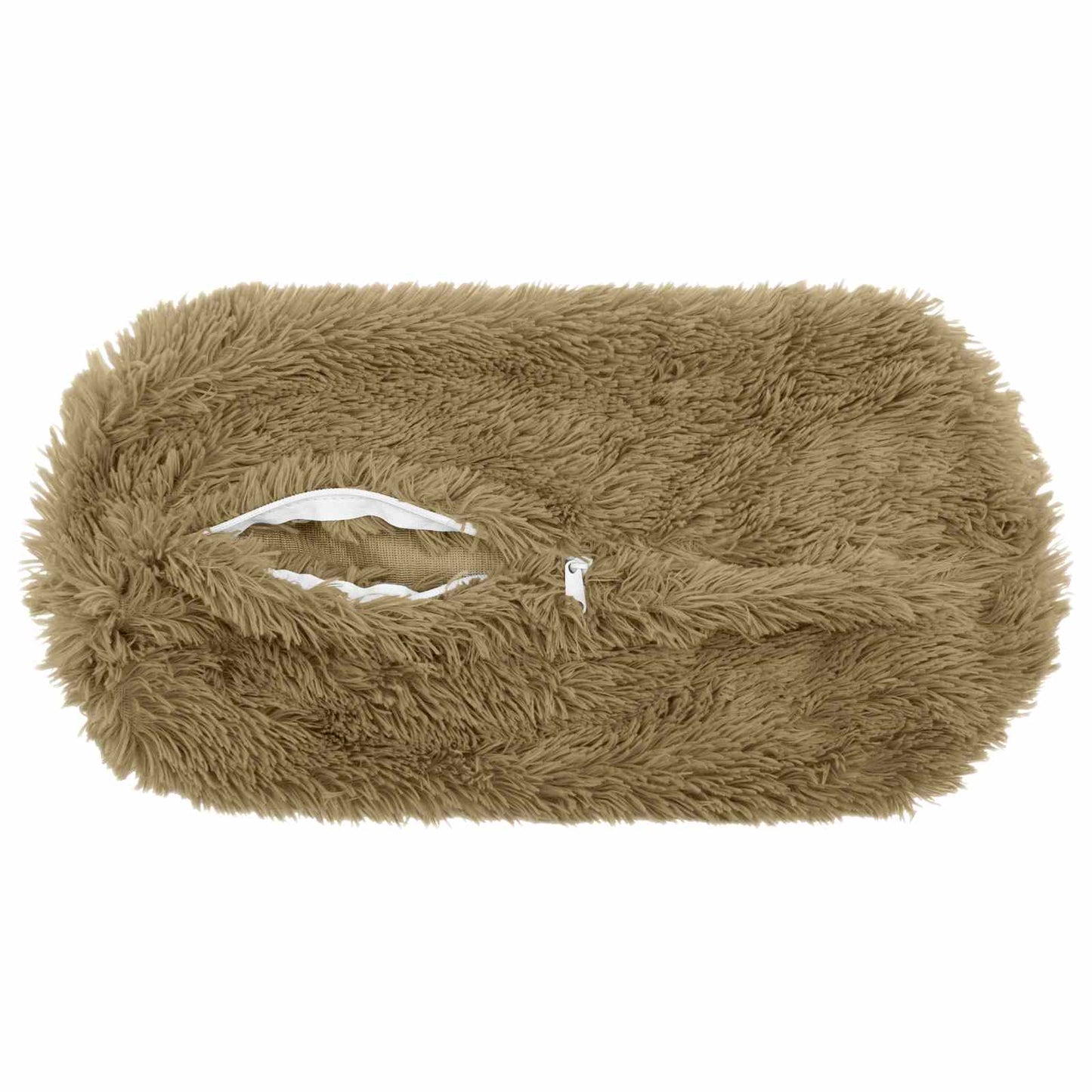 vidaXL Cushion with Pillow HEERLEN 2 pcs Light Grey PV Fleece