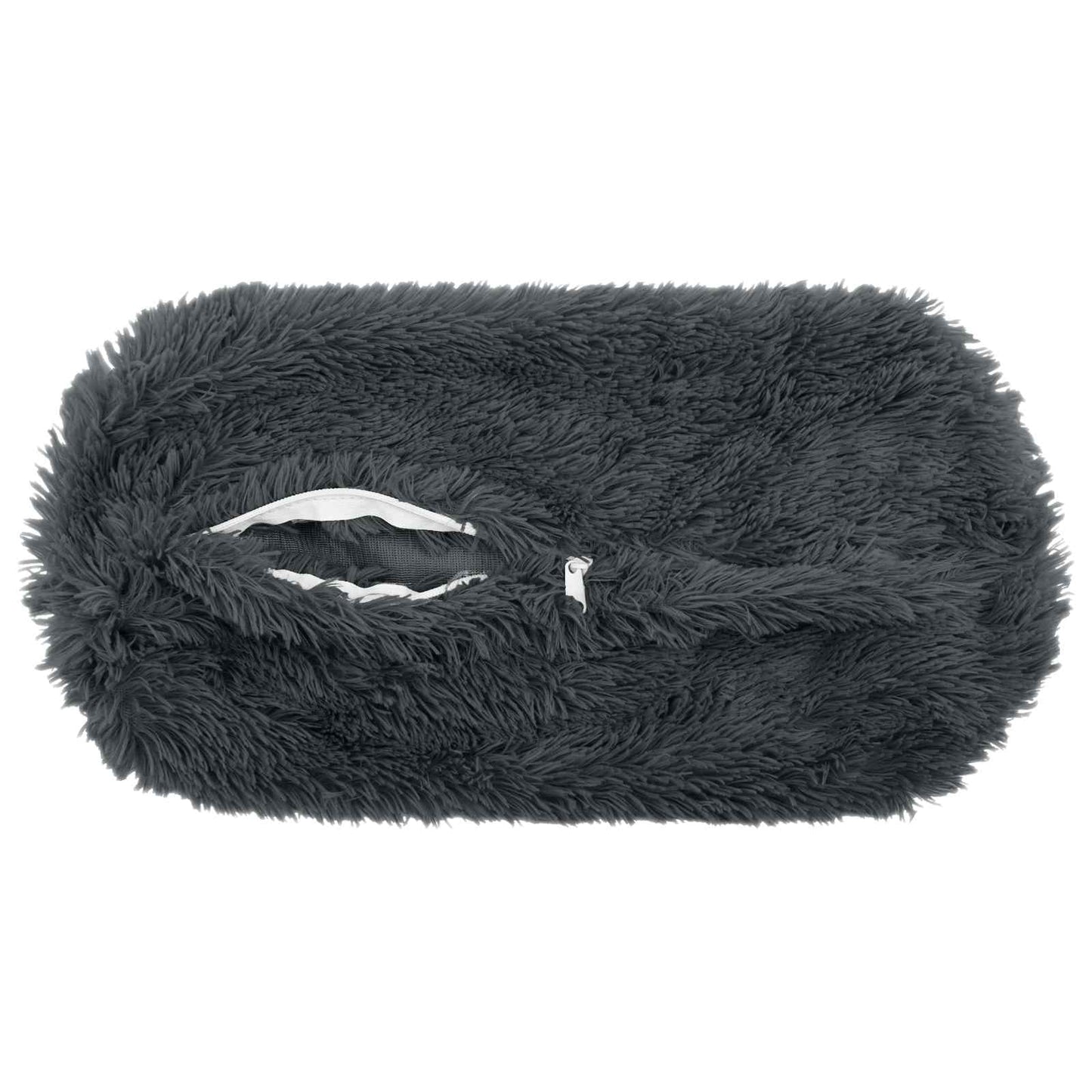 vidaXL Cushion with Pillow HEERLEN 2 pcs Anthracite PV Fleece