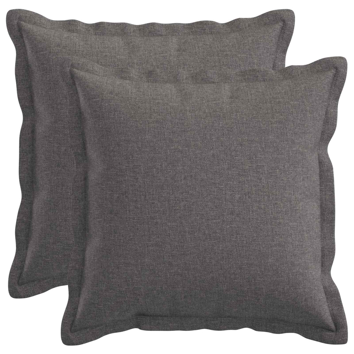vidaXL Cushion with Pillow HOUTEN 2 pcs Light Grey Faux Linen