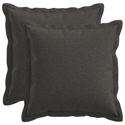 vidaXL Cushion with Pillow HOUTEN 2 pcs Dark Grey Faux Linen