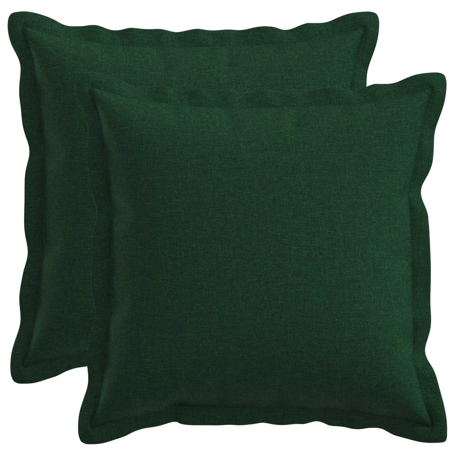 vidaXL Cushion with Pillow HOUTEN 2 pcs Dark Green Faux Linen
