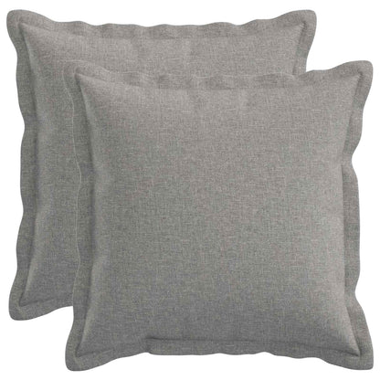 vidaXL Cushion with Pillow HOUTEN 2 pcs Cloud Grey Faux Linen