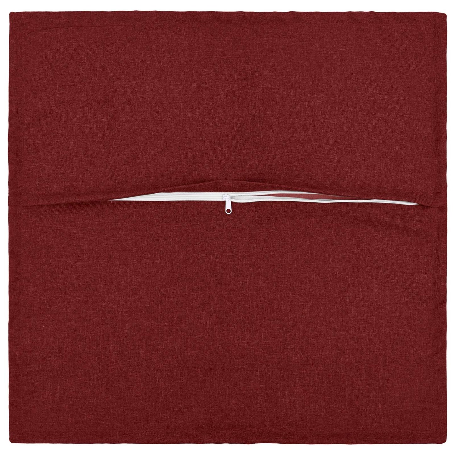 vidaXL Cushion with Pillow HOUTEN 2 pcs Wine Red Faux Linen