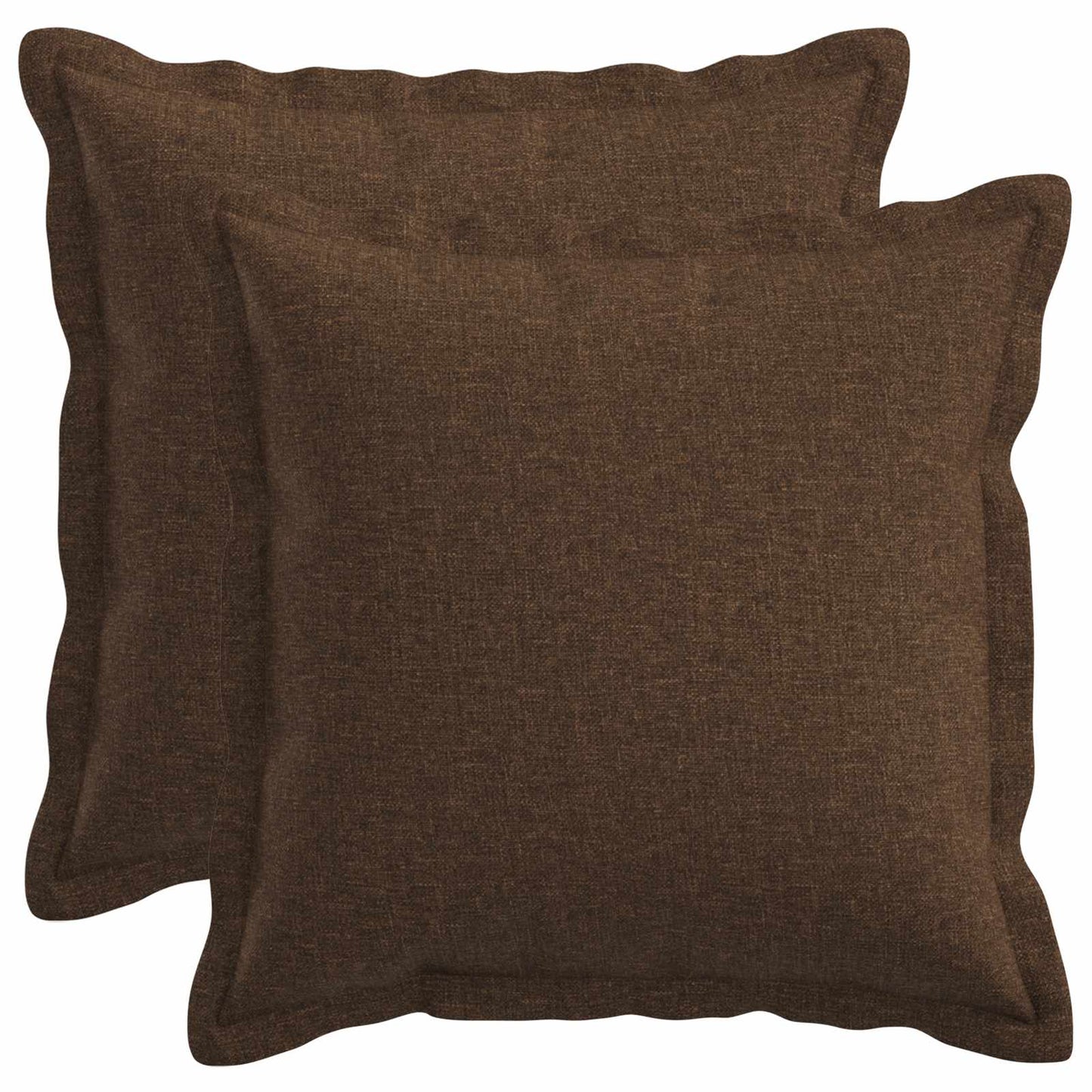 vidaXL Cushion with Pillow HOUTEN 2 pcs Brown Faux Linen