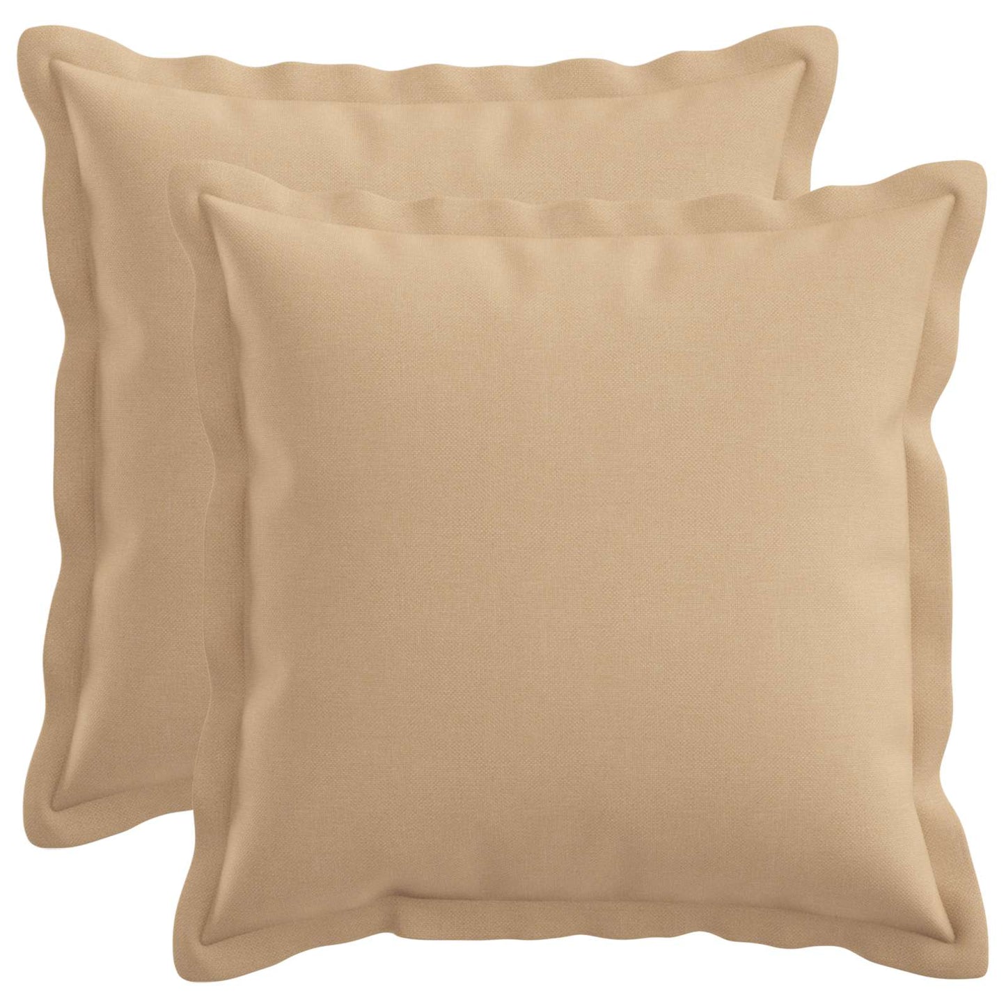 vidaXL Cushion with Pillow HOUTEN 2 pcs Cream Faux Linen