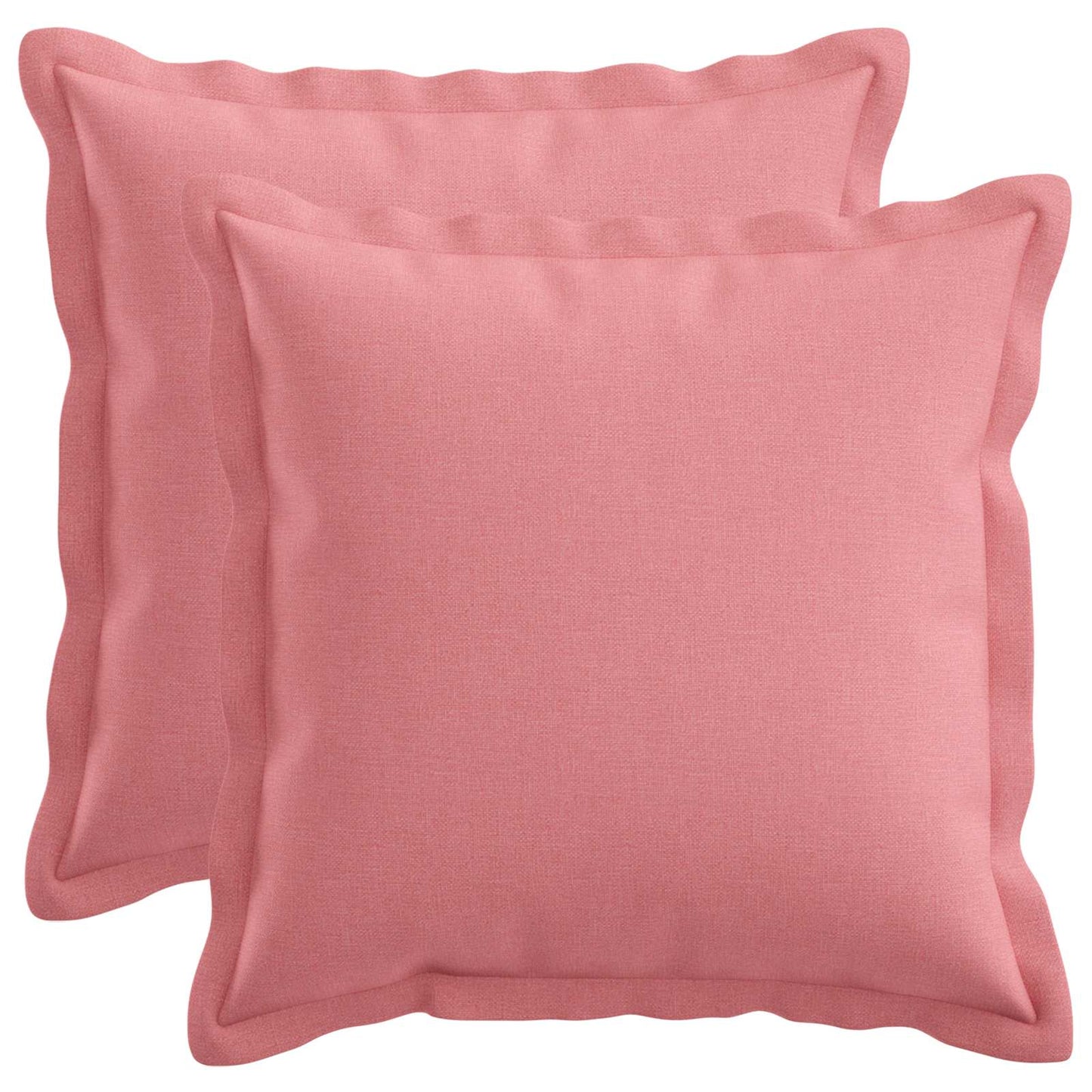 vidaXL Cushion with Pillow HOUTEN 2 pcs Pink Faux Linen