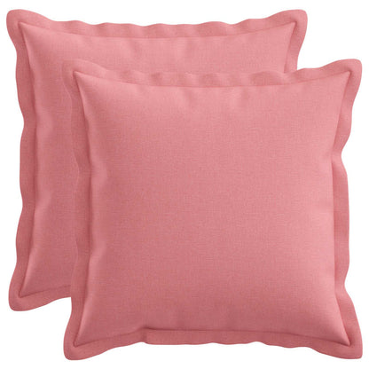 vidaXL Cushion with Pillow HOUTEN 2 pcs Pink Faux Linen