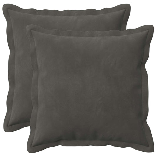 vidaXL Cushion with Pillow HOUTEN 2 pcs Dark Grey Velvet