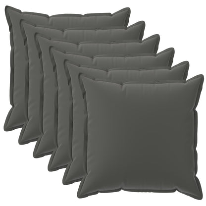 vidaXL Cushion with Pillow HOUTEN 6 pcs Anthracite Polyester