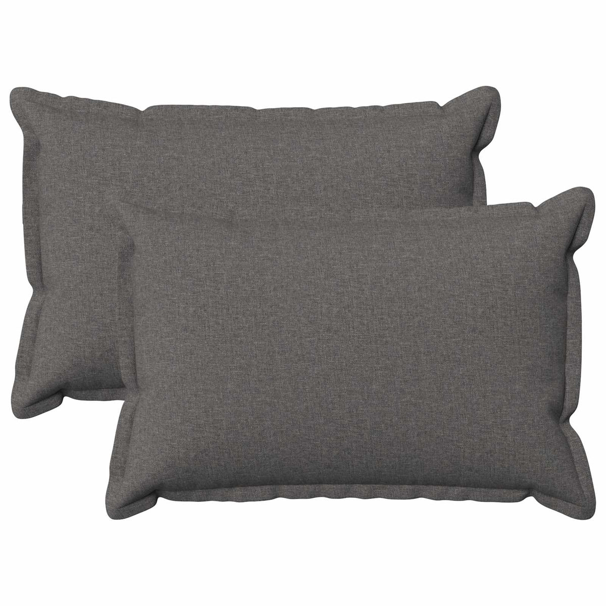 vidaXL Cushion with Pillow HOUTEN 2 pcs Light Grey Faux Linen