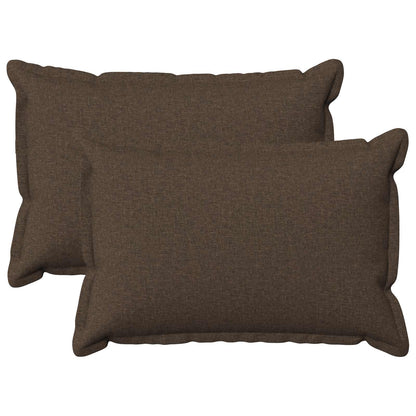 vidaXL Cushion with Pillow HOUTEN 2 pcs Taupe Faux Linen