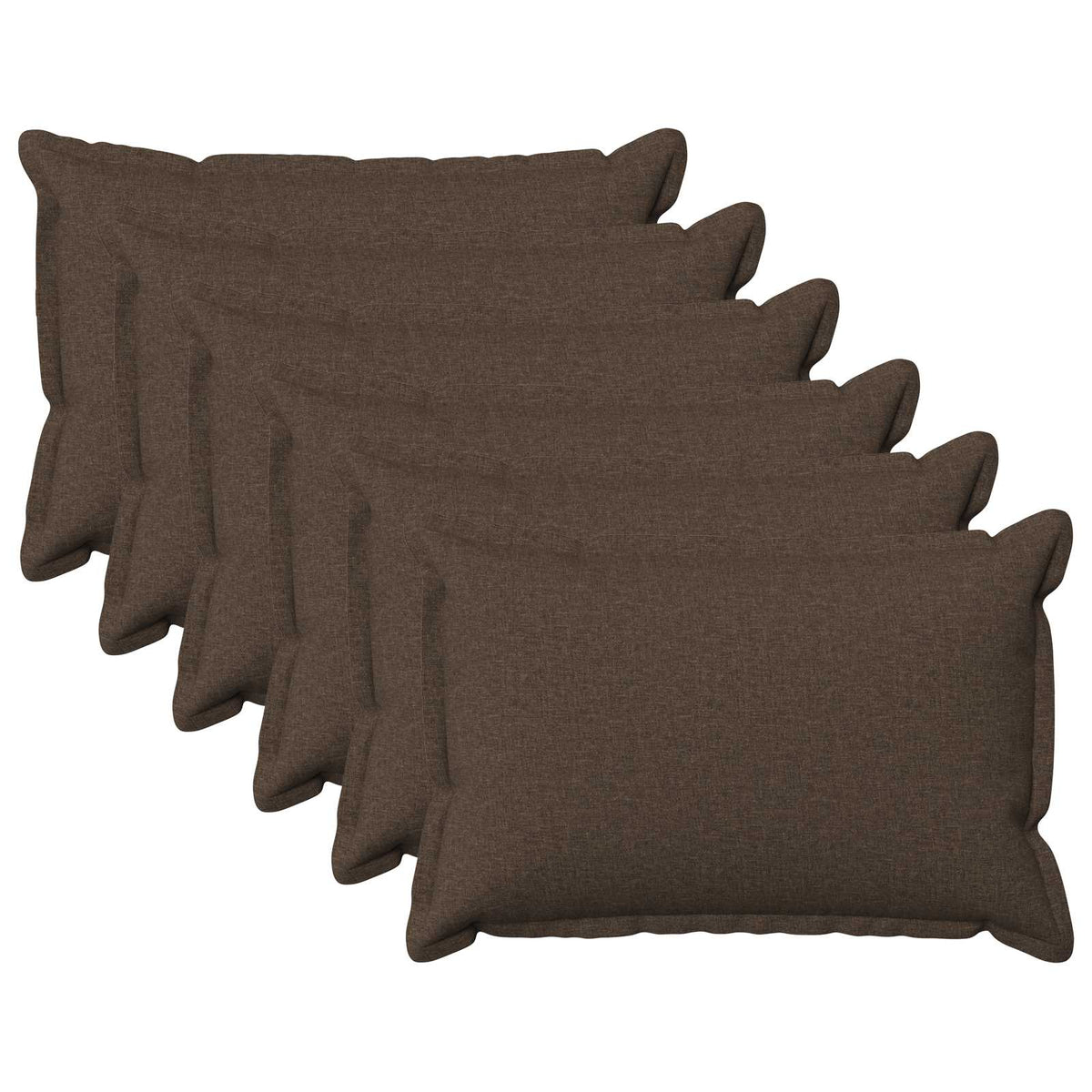 vidaXL Cushion with Pillow HOUTEN 6 pcs Taupe Faux Linen