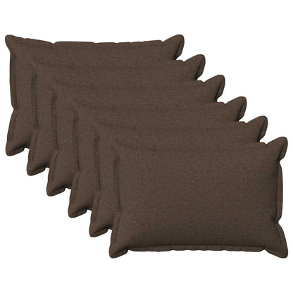 vidaXL Cushion with Pillow HOUTEN 6 pcs Taupe Faux Linen