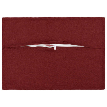 vidaXL Cushion with Pillow HOUTEN 6 pcs Wine Red Faux Linen