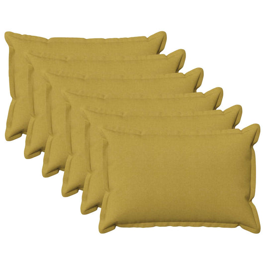 vidaXL Cushion with Pillow HOUTEN 6 pcs Light Green Faux Linen